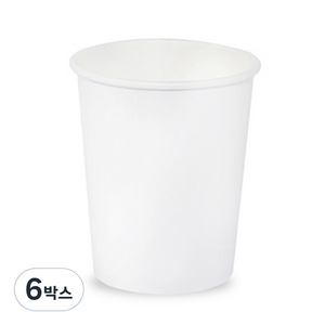 더빈썸 무지 종이컵 300ml, 100개, 6개