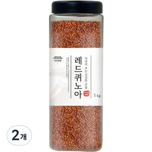 건강곡간 페루산 레드퀴노아 통, 1kg, 2개