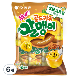 오리온 골드키위알맹이 6개입, 216g, 6개