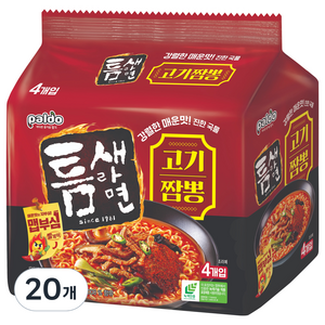 틈새라면 고기짬뽕 120g, 20개