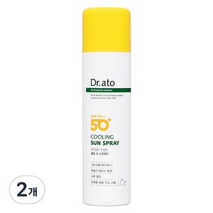 닥터아토 쿨링 선 스프레이 SPF50+ PA+++, 150ml, 2개