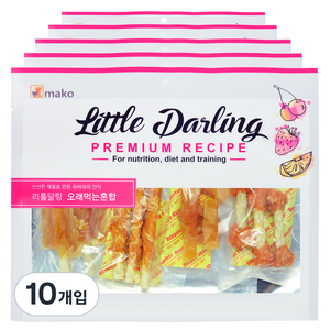 마코펫 강아지 리틀달링 건조간식, 오래먹는 혼합, 300g, 10개