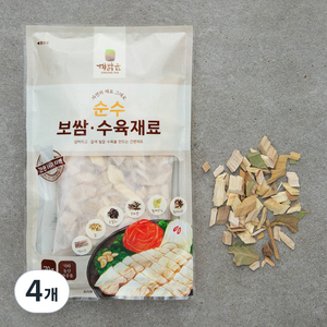 순수 보쌈 수육 재료, 70g, 4개