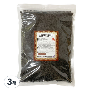 드랍쉽 초코쿠키 크런치, 1kg, 3개
