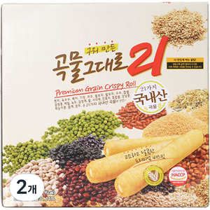 구워만든 곡물 그대로 21 크리스피 롤, 1.5kg, 2개