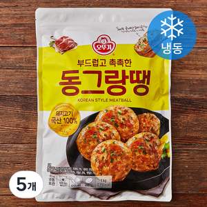 오뚜기 부드럽고 촉촉한 동그랑땡 (냉동), 1kg, 5개