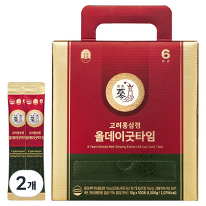 풍년보감 6년근 고려홍삼정 올데이굿타임 스틱 100p
