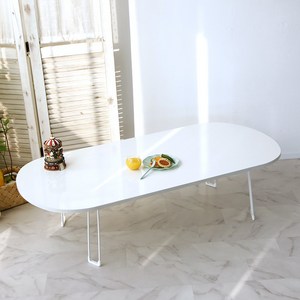 레몬트리 국내제조 E0등급 LPM 오브제 타원형 접이식테이블 특대형 1200 접이식 테이블