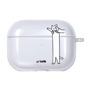 유스픽 망한 고양이 클리어 케이스 에어팟 프로