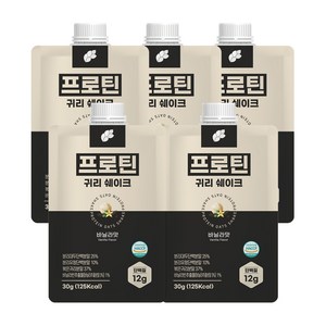 논앤밭위드 프로틴 귀리쉐이크 바닐라맛, 30g, 5개