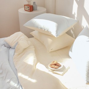 루시드슬립 국내산 부드러운 디어마이 리버서블 워싱 옥수수솜 차렵이불 세트