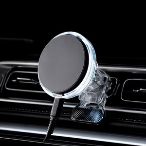 벤딕트 차량용 맥세이프 핸드폰 무선 충전 루나 에어로 거치대 클립패키지, 화이트, VDT-QI2S