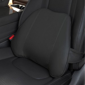 벤오토 베리어 차량용 메모리폼 등받이 쿠션, 딥 블랙, 1개