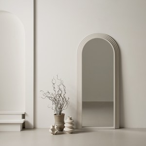 소르니아 케이트 아치형 원목 대형 전신거울 1800 KL002 방문설치