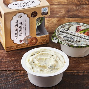 대파 앤 베이컨 크림치즈, 100g, 1개