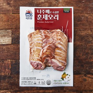 사조원 나주배로 숙성한 훈제오리, 400g, 1개