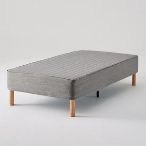 한샘 노뜨 포켓스프링 수납 철제 일체형침대, 그레이, 슈퍼싱글