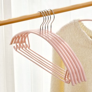 살림의기술 어깨뿔방지 논슬립 스틸 옷걸이, 핑크, 30개