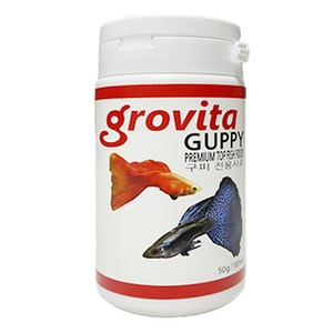 그로비타 구피 열대어 사료, 50g, 1개