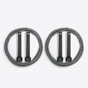 아디다스 뉴로고 에센셜 줄넘기, 블랙, 줄길이 3000mm, 2개