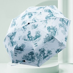 WEEVE UV99.9% 자외선 차단 암막 접이식 원터치 3단 자동 우산 양산 겸용 + 커버포함