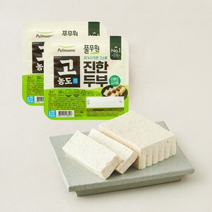 풀무원 고농도 진한 다용도 두부, 300g, 2개