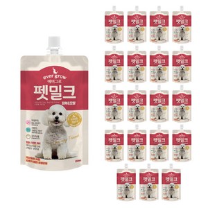 에버그로 강아지 펫밀크, 피부&모발, 150ml, 20개