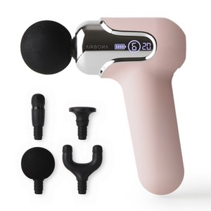 에어보나 미니 마사지건 + 교체형 헤드 4종 세트 AB-1000MG