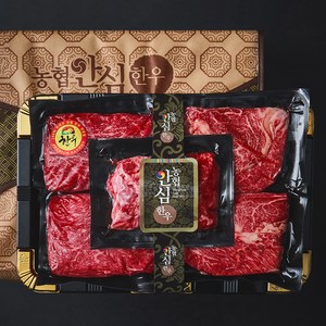 농협안심한우 1++등급 등심200g 2p + 불고기300g 2p + 국거리300g (냉장)