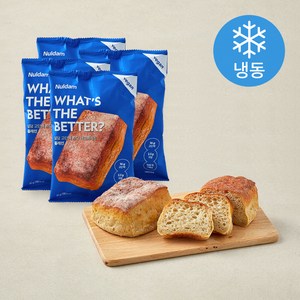 널담 고단백 저당 네모바게트 플레인 (냉동), 90g, 1개입, 4개