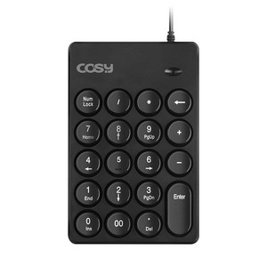코시 아미 레트로 노트북 키패드 KP4025, 블랙