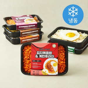 건강한끼 더 다양한 계란후라이 볶음밥 도시락 300g x 6종 세트 (냉동)