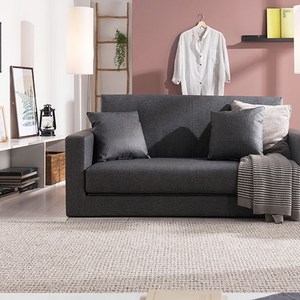 푹쉼 루앙 FPL가죽 3인 소파베드 방문설치 + 쿠션 2p