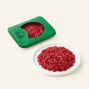 유기축산물 인증 산청 한우 칼다짐육 1등급 (냉장), 200g, 1개