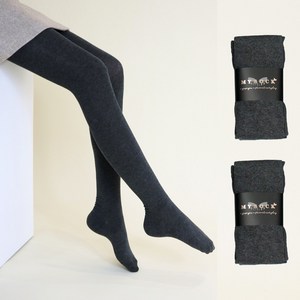 마이싹 여성용 유발 면 타이즈 2켤레