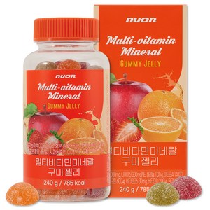NUON 멀티비타민미네랄 구미젤리 240g, 80정, 1개