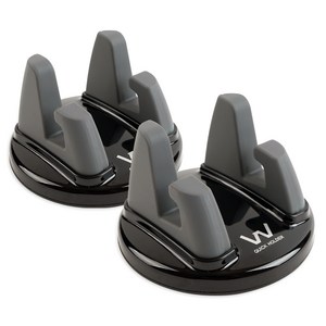 오토반 퀵 차량용 스마트폰 거치대, 블랙 + 그레이, 2개