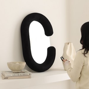 비알프렌드 에끌레 미니 고급 패브릭 인테리어 벽걸이 거울