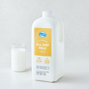 덴마크 국내산 무항생제 인증 All Day Milk 신선한 1A등급 우유, 1.8L, 1개