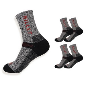 밀레 남성용 장목 등산 양말 5족 세트 A타입, 270~290mm, 그레이, 1세트