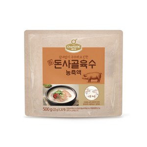 대상 쉐프원 돈사골육수 농축액, 500g, 1개