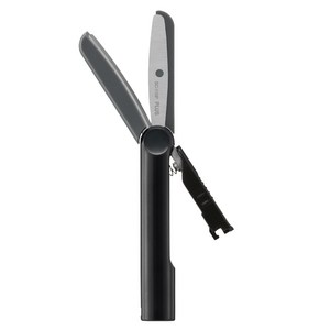 플러스 트위기 캡리스 쪽 가위 SC-110P, 블랙, 1개