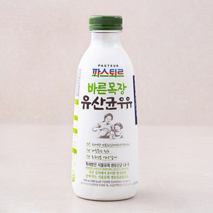 파스퇴르 바른목장 유산균 우유, 750ml, 1개