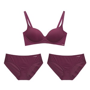 원더브라 일체형 볼륨 몰드 노와이어 브라1+ 팬티2 세트 WIZ018