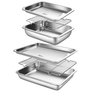 키친아트 베니 올스텐 사각트레이 2종 세트, 2호 + 4호