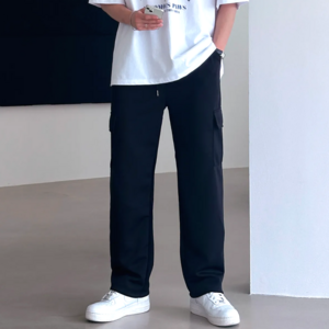 이브클로젯 이황에프엔씨 남성용 롱 와이드 카고 밴딩 팬츠 6293 1