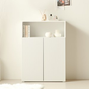 룸앤디 뉴모던 라운드템바 더 높은 3단 상부오픈형 키 높은 수납장 800 방문설치