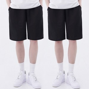 맨인모드 남성용 데일리핏 트레이닝 반바지 2p