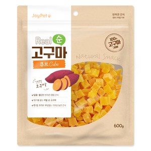 조이펫 강아지 리얼 순 큐브 간식, 600g, 고구마, 1개