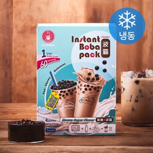 오스버블 인스턴트 보바팩 버블티 브라운슈가맛 4개입 (냉동)